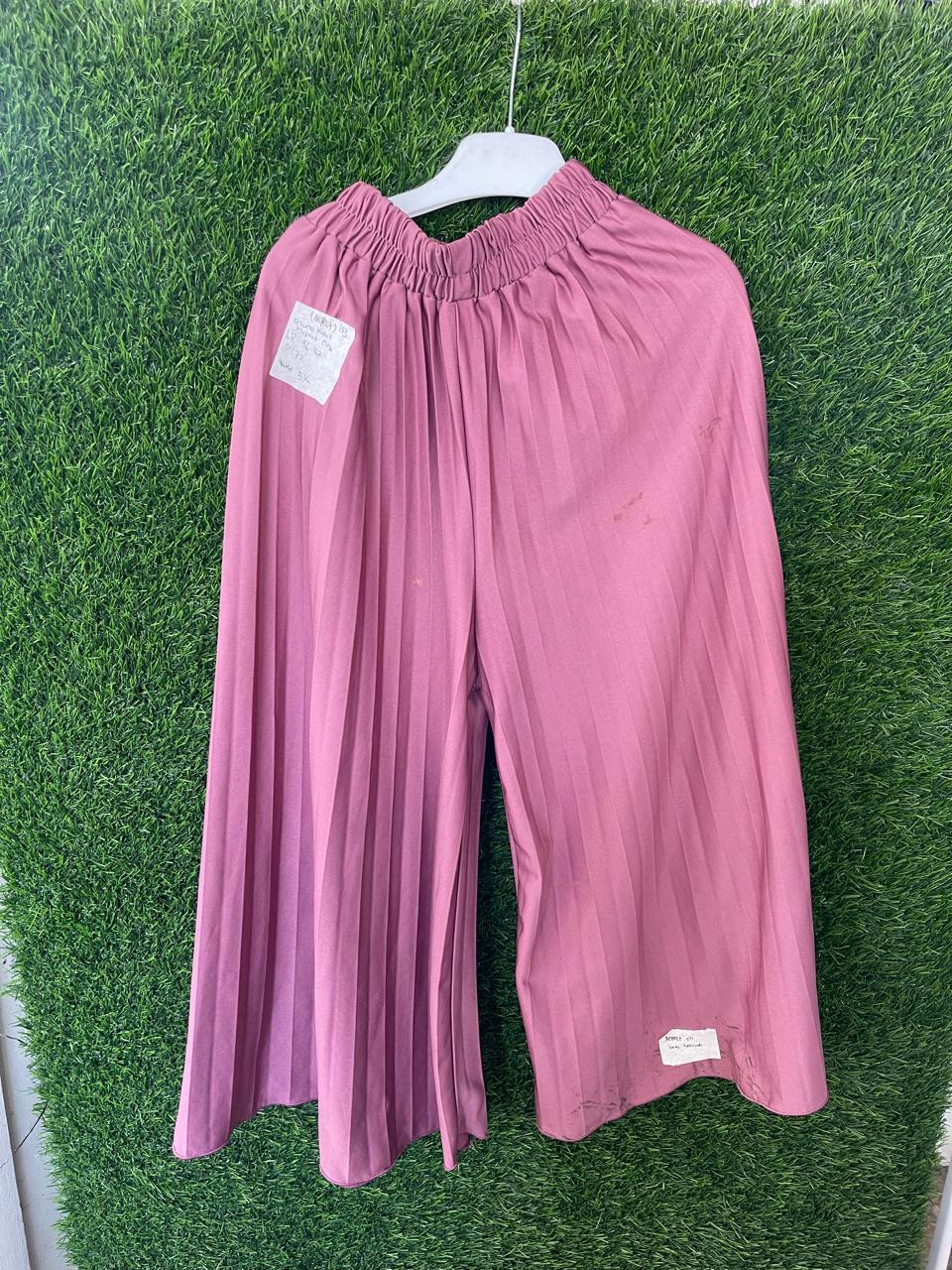 Kulit plisket pink